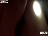 Horny kinky bitch got dog oral sex before getting smashed